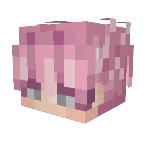 nakatatu Minecraft avatar head, 3D render