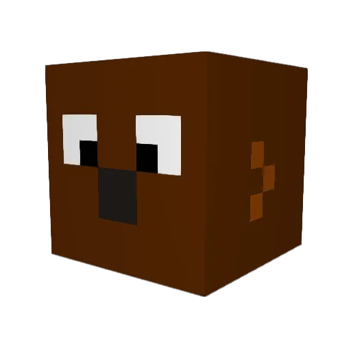 nakke69 Minecraft avatar head, 3D render