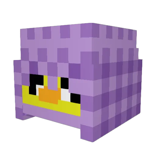 nakozzy Minecraft avatar head, 3D render