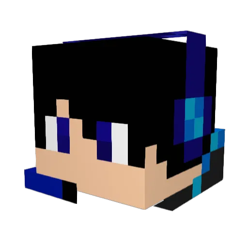 nakrissimo Minecraft avatar head, 3D render