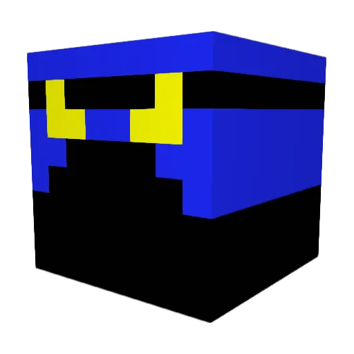 naksyt Minecraft avatar head, 3D render