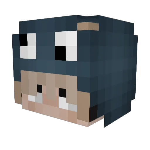nakumo22 Minecraft avatar head, 3D render
