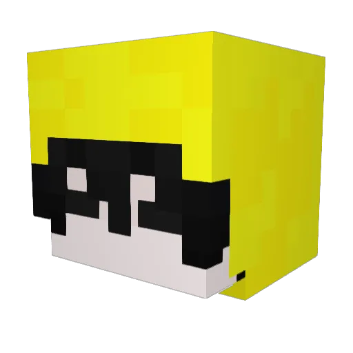 nakyang_03 Minecraft avatar head, 3D render
