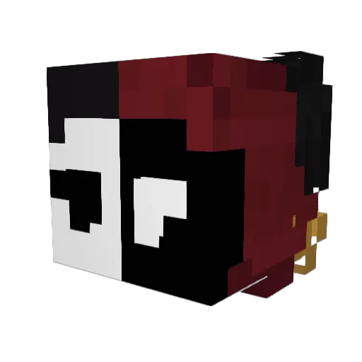 nakyo Minecraft avatar head, 3D render