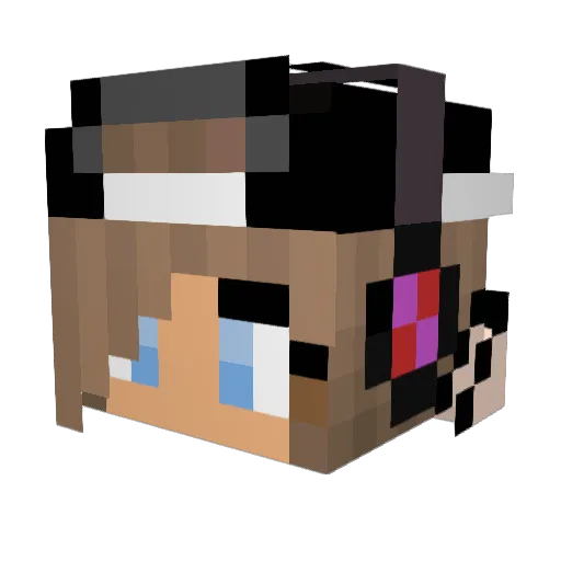 nala35463 Minecraft avatar head, 3D render