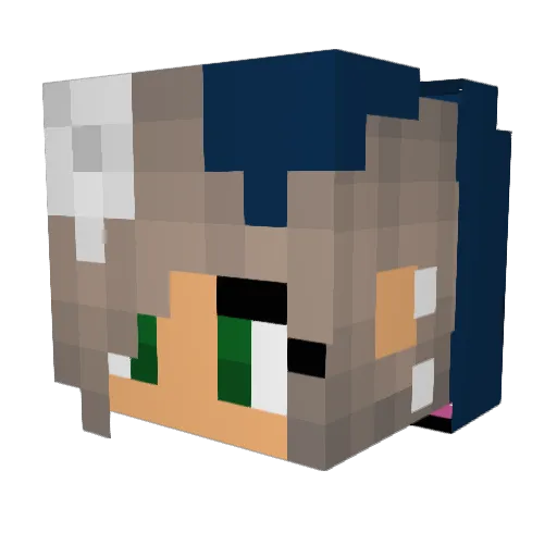naliyuh Minecraft avatar head, 3D render
