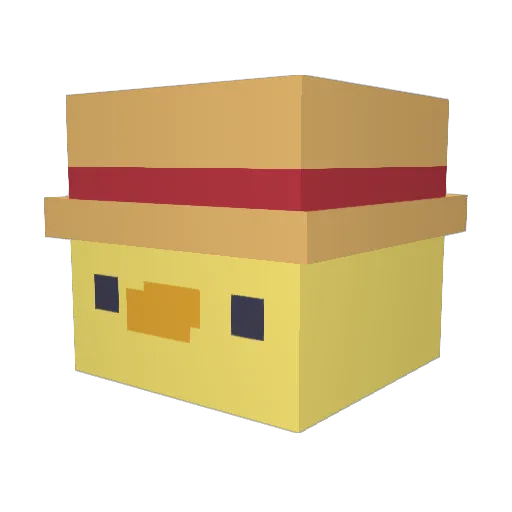 nalkinCZ Minecraft avatar head, 3D render