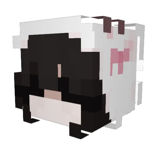 nalulol Minecraft avatar head, 3D render