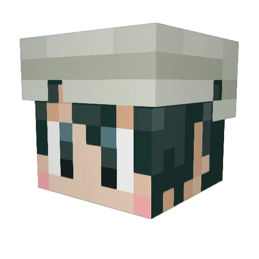 namacomon Minecraft avatar head, 3D render