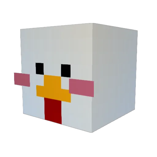 namanatto Minecraft avatar head, 3D render