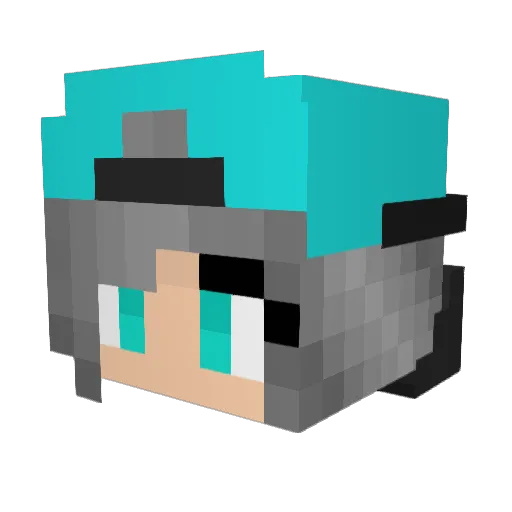 namape Minecraft avatar head, 3D render