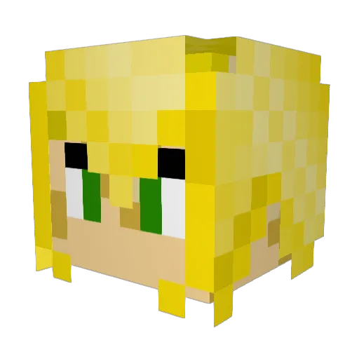 namasu57 Minecraft avatar head, 3D render