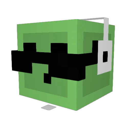 name313 Minecraft avatar head, 3D render