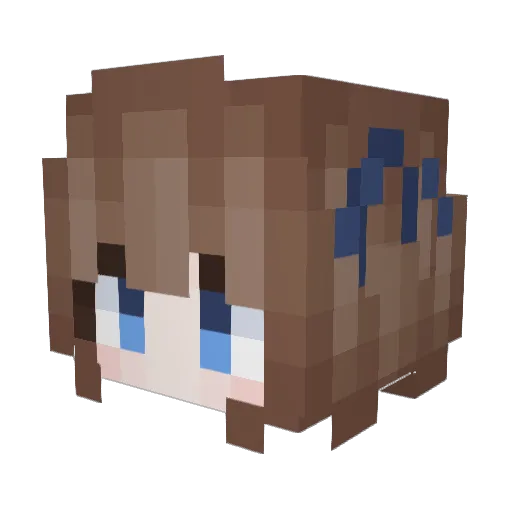 name_lost_ Minecraft avatar head, 3D render