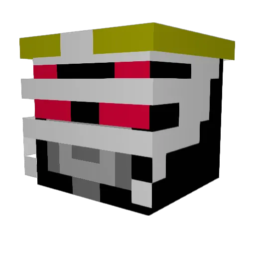 namekoman Minecraft avatar head, 3D render