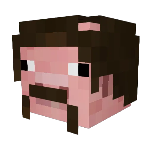 nameless88 Minecraft avatar head, 3D render