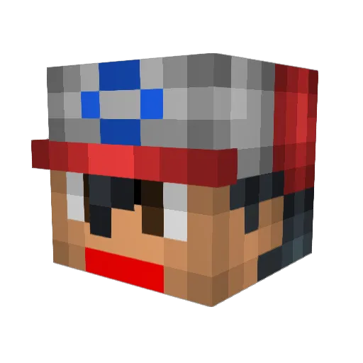 namemaster2 Minecraft avatar head, 3D render