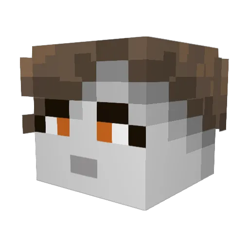 namesRhard2make Minecraft avatar head, 3D render