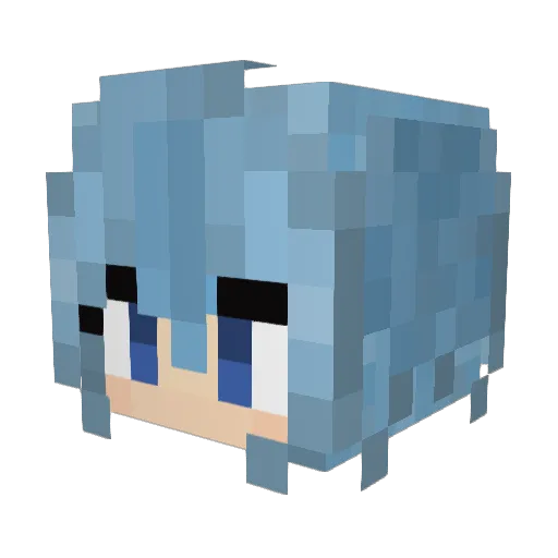nametumuri Minecraft avatar head, 3D render