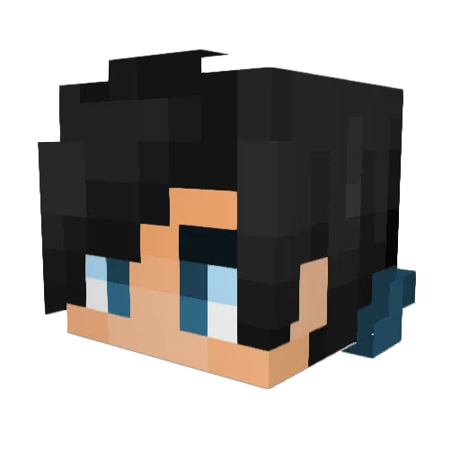 namhaid Minecraft avatar head, 3D render