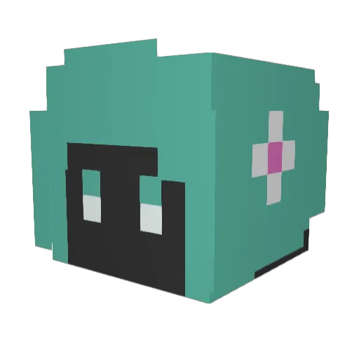 namiki8 Minecraft avatar head, 3D render