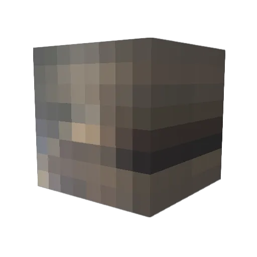 namjinwoo Minecraft avatar head, 3D render