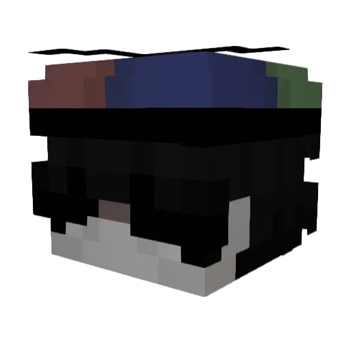 namo00o Minecraft avatar head, 3D render
