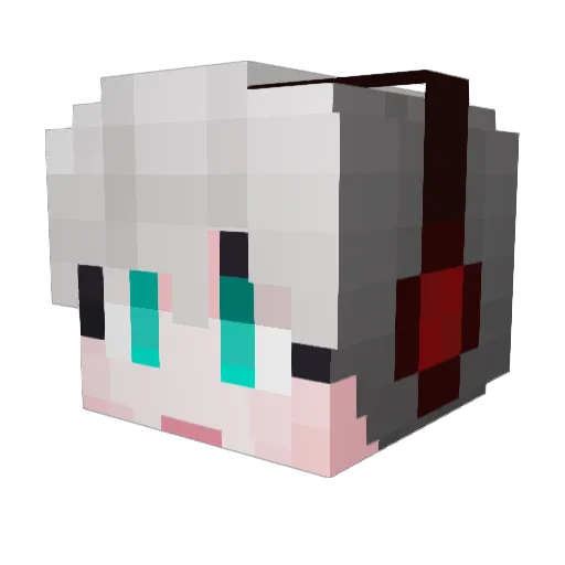 nampula Minecraft avatar head, 3D render