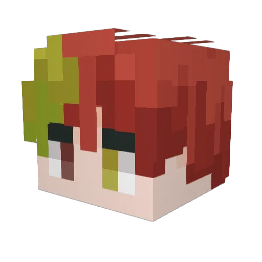 namsam_ Minecraft avatar head, 3D render