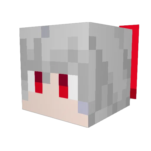 namuru50 Minecraft avatar head, 3D render