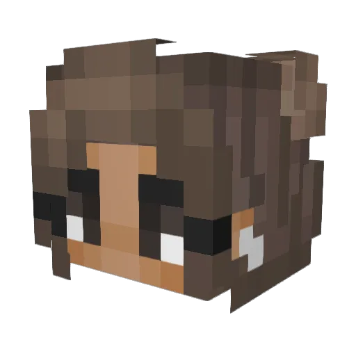 namxphueng Minecraft avatar head, 3D render