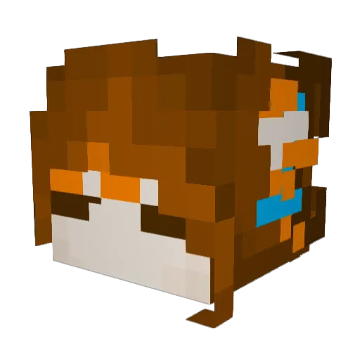 namybites Minecraft avatar head, 3D render