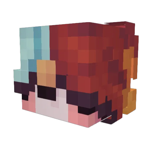 nan0bot3000 Minecraft avatar head, 3D render
