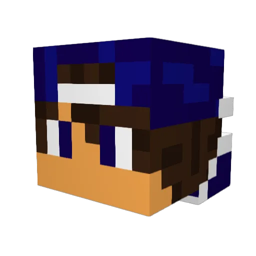 nan114514 Minecraft avatar head, 3D render