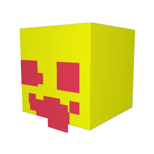 nan_sol Minecraft avatar head, 3D render