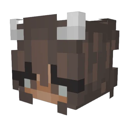 nana2107 Minecraft avatar head, 3D render