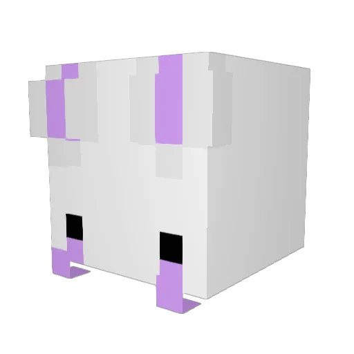 nanaaau Minecraft avatar head, 3D render