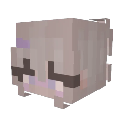 nanabangg Minecraft avatar head, 3D render