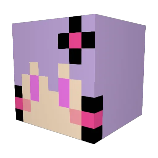 nanairo_716 Minecraft avatar head, 3D render