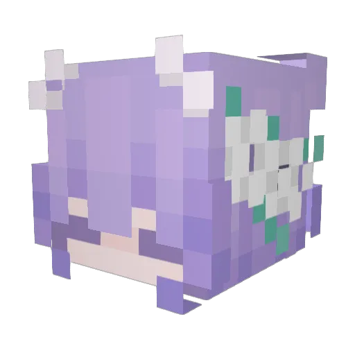 nanakamado7 Minecraft avatar head, 3D render