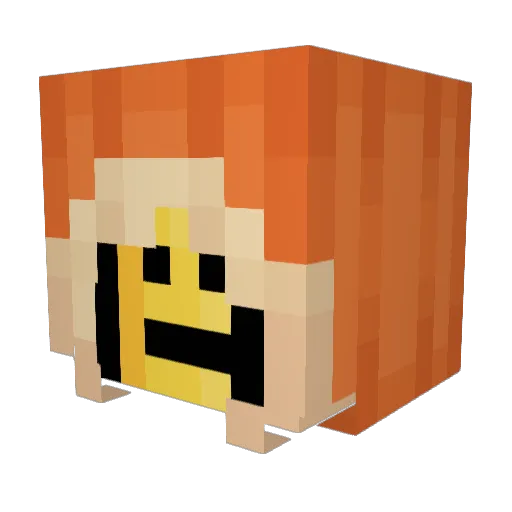 nanam__ Minecraft avatar head, 3D render