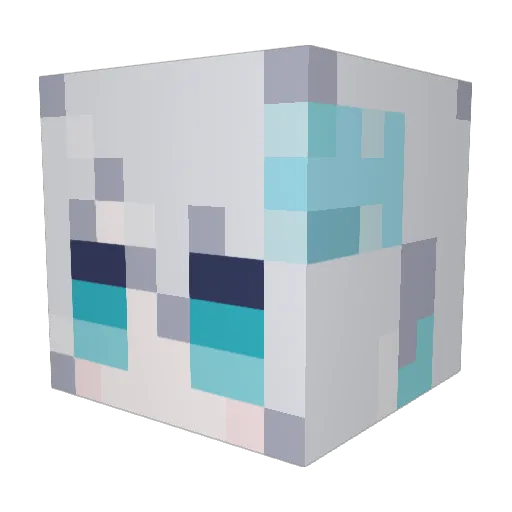 nanami739 Minecraft avatar head, 3D render