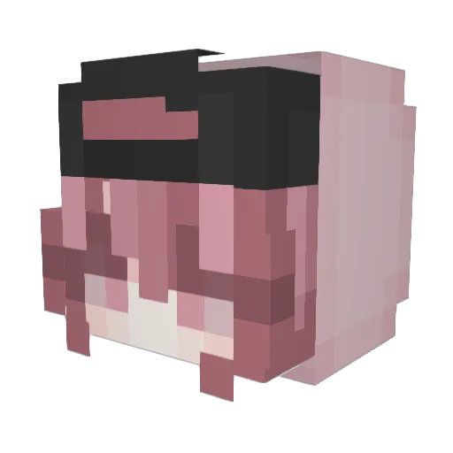 nanami_404 Minecraft avatar head, 3D render
