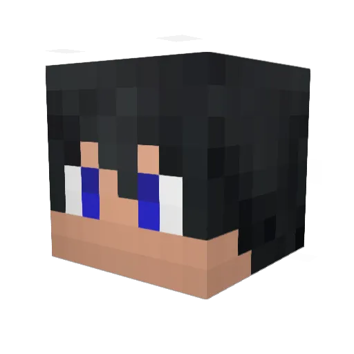 nanami_jp Minecraft avatar head, 3D render