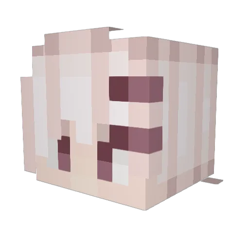 nanasetenn_ Minecraft avatar head, 3D render