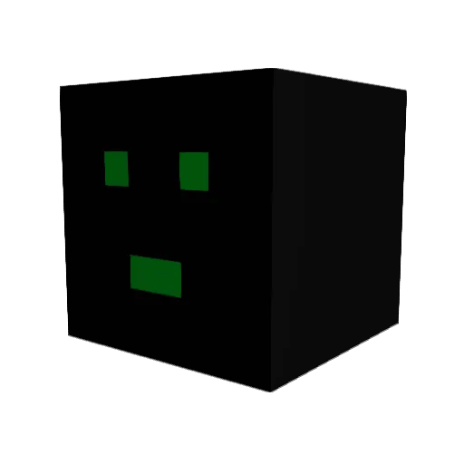 nanashi330 Minecraft avatar head, 3D render