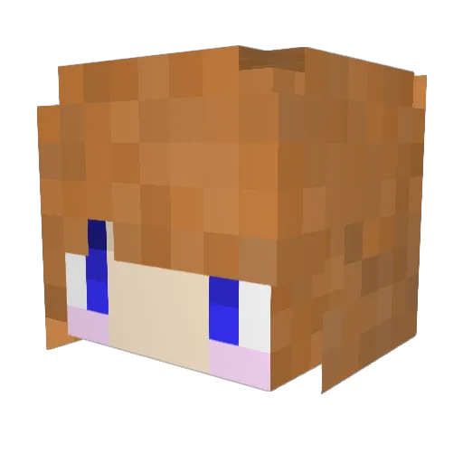 nanatora_ra Minecraft avatar head, 3D render