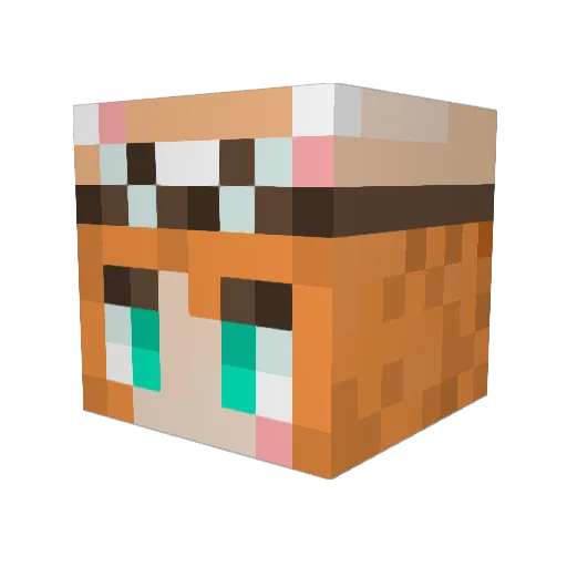 nanatsu72 Minecraft avatar head, 3D render