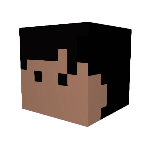 nanaya0128 Minecraft avatar head, 3D render