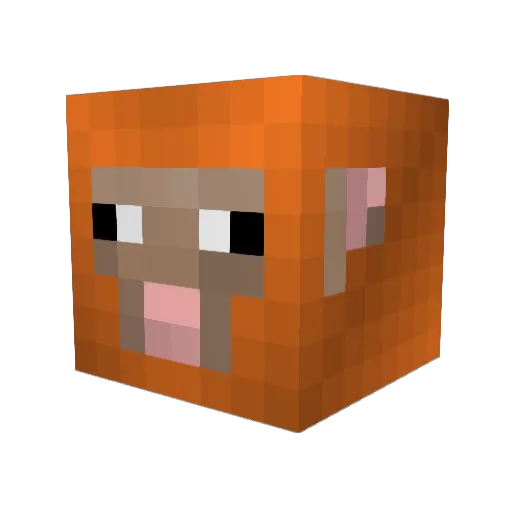 nandanaggarwal Minecraft avatar head, 3D render